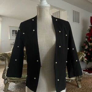 Black Pearl Embellished Women's Jacket